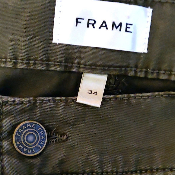 FRAME Utility Pocket Straight Leg Ankle Jeans. Size 34 - Picture 3 of 12